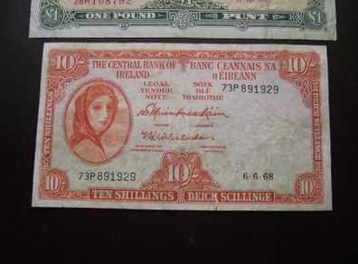 1968 Lady Lavery 10 Shillings
