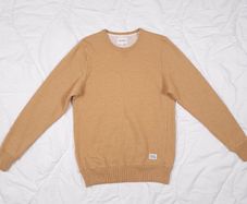 Norse Project Mustard Yellow Wool Crew Neck Sweatshirt Size M