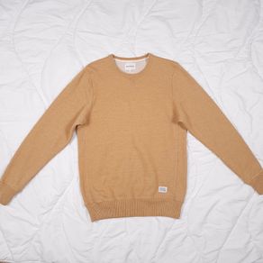 Norse Project Mustard Yellow Wool Crew Neck Sweatshirt Size M