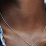 Pandora Sparkling Snowflake Necklace and Matching Earrings Set New Image 7