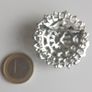 Vintage silver tone round rhinestones brooch 15.4g Image 3