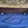 Large Vintage Slanted Brass Log Box or Turf Storage Chest Image 6