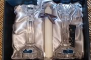 Newgrange Living Crystal Candle Holders x2