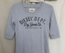 Diesel Top T-shirt Light Blue marl size XS