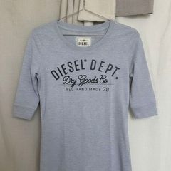 Diesel Top T-shirt Light Blue marl size XS
