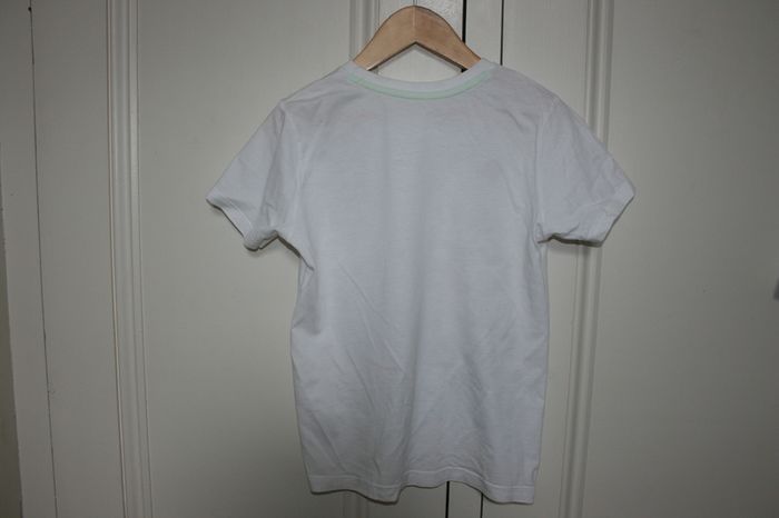 Boys White Logo Print Short Sleeve Top Age 8 - 9 Years