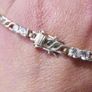 Vintage Sterling Silver 925 Cubic Zirconia Tennis Bracelet 14 Grams 8" Long Image 10