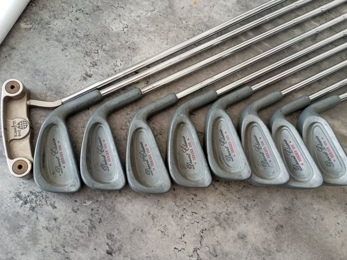 Women's L flex golf irons and putter.