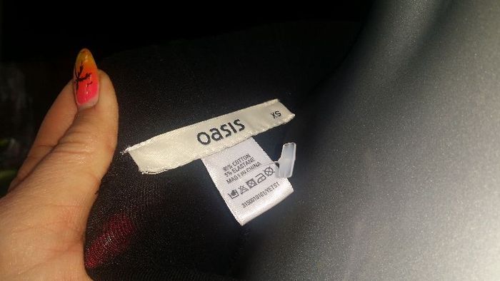 Oasis black fancy ripped leggins size XS  UK8 EUR36 Postage included