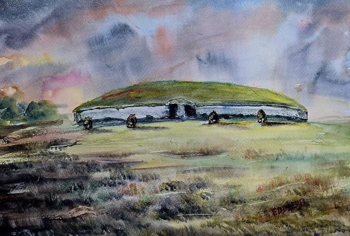 newgrange watercolour