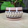 Authentic Tod's Italian Leather & Resin Braided Cuff Bangle Bracelet Nude / Brown Image 5
