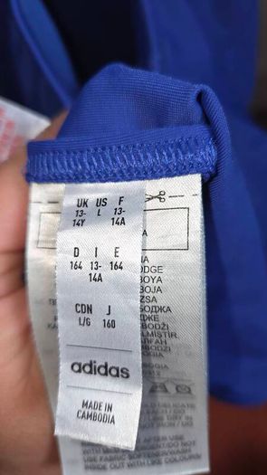 Adidas Blue Girls Swimsuit 13-14 Years 164 cm