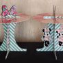 Minnie Mouse Birthday backdrop and 2 stands Image 2