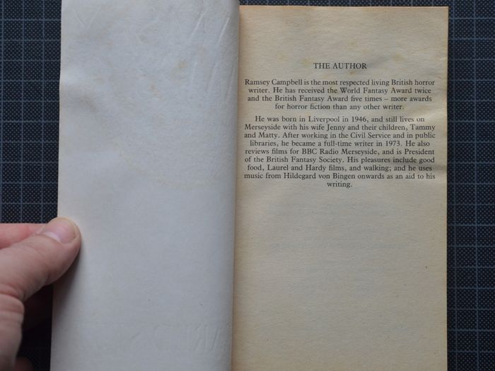 Ramsey Campbell, 'Scared Stiff' and 'The Nameless'