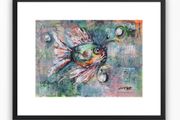 ArtH2o 2025 Lucky Fish, A3 Mixed Media Acrylic on 300gsm Aquarelle Paper