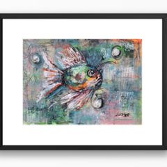 ArtH2o 2025 Lucky Fish, A3 Mixed Media Acrylic on 300gsm Aquarelle Paper