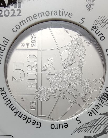 Belgium 5 Euro Base Metals Brilliant Uncirculated Coin 2022 - 70 years Marsupilami - Belgian Coincard Catalogue