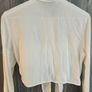 ZARA White Cropped Shirt - Small Image 7