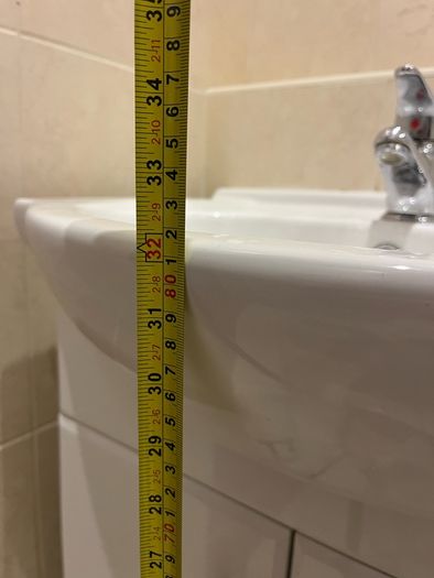 Bathroom vanity sink unit with storage