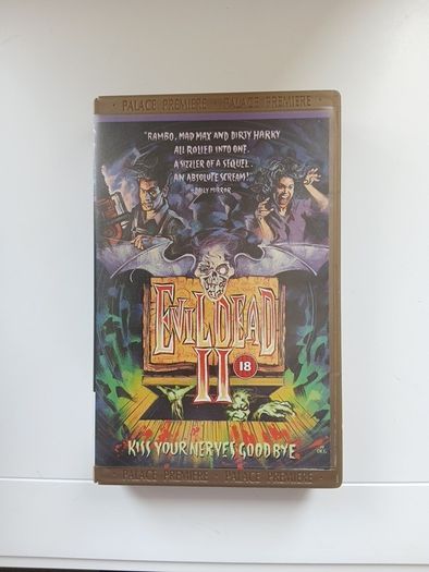 Evil Dead 2 Kiss Your Nerves Goodbye Film On Large Box Rental Version (Not Ex Rental)