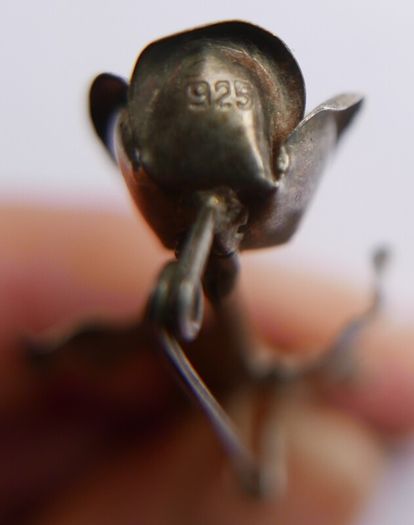Vintage Sterling Silver Rose Brooch Sterling Flower Brooch Signed 925 - 3,4g
