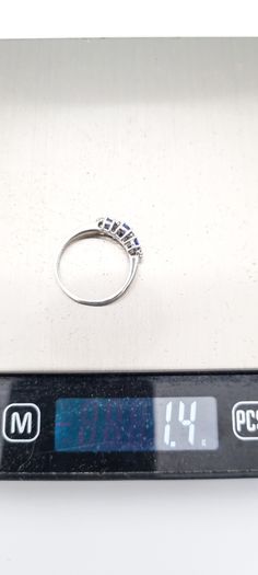 Vintage Sterling Silver And Tanzanite Ring