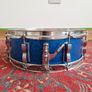 Ludwig Jazz Fest Snare Drum 14 x 5 Blue Sparkle Keystone 1960s Image 3
