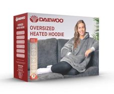 Heated Hoodie Grey Oversized
