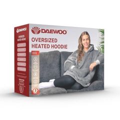 Heated Hoodie Grey Oversized