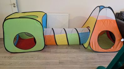 3in1 pop up tent tunnel for toddler kids