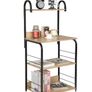 BRAND NEW Metal bookshelf multifunctional storage rack microwave oven shelf kitchen bathroom shelf household storage rack 60x40x125, 5cm Image 2