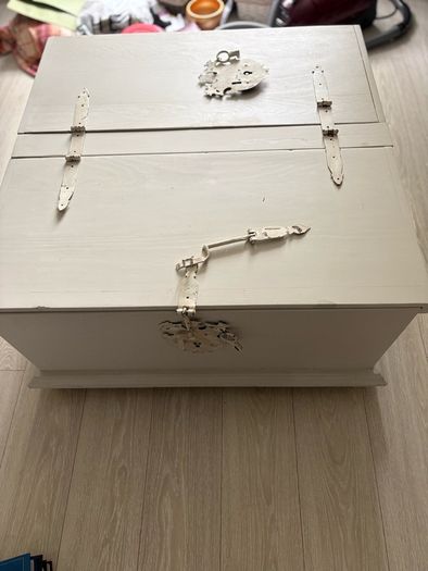 Large Mexican Pine Storage Coffee Table