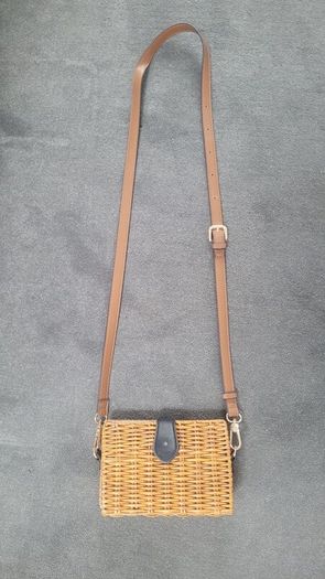 Small wicker handbag