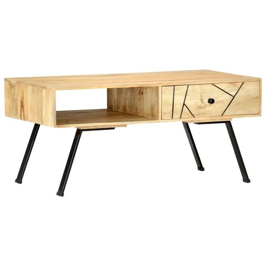 Coffee Table 95x50x42 cm Solid Mango Wood