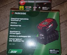 Parkside Battery 4Ah (two batteries) plus charger
