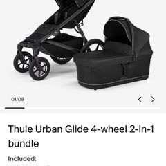 Thule Urban Glider 4 + Bassinet Brand new