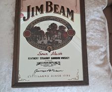 Jim Beam vintage pub mirror