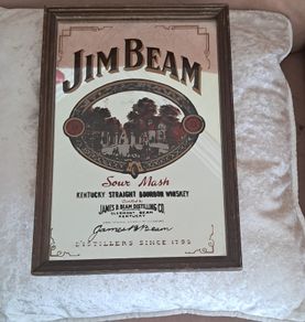 Jim Beam vintage pub mirror