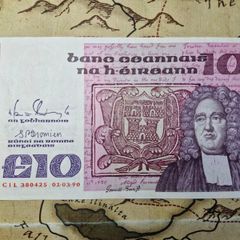 10 Pound B Series 01/03/90 Irish Note