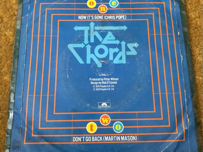 The Chords - Now It's Gone (1979) 7"