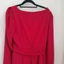 LK Bennett red crepe flare belted dress Image 10