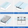 14 Pcs Polycarbonate Greenhouse Panels, 4mm | 10.25m | Double Wall Panels |121x60.5cm | Twin-Wall Panels, Polycarbonate Sheet for All Weather Outdoor Garden and Greenhouse Covering Image 5