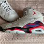 Genuine Nike basketball boots Nike Men's Jordan Jumpman MVP 678 Shoes - Neutral Grey / Black / Dark Concord / University Red UK 9.5 Rare Image 8