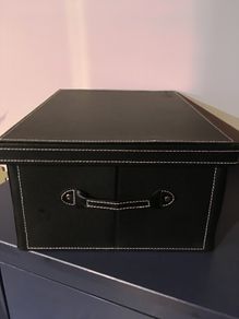 Faux Leather Gift Storage BOX with Lid