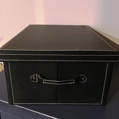 Faux Leather Gift Storage BOX with Lid