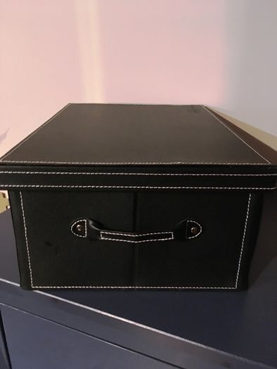 Faux Leather Gift Storage BOX with Lid