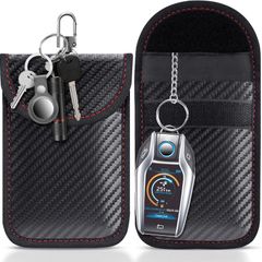 lanpard Faraday Pouch for car Keys,2 Pack Faraday Bag | Car Key Signal Blocking Pouch | Keyless Entry Car Keys Case | RFID Blocker Bag for Car Security | Anti-Theft Remote Entry Keyless Protect