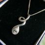 Sterling Silver 925 Necklace - Pendant CZ, Chain 3,5g Image 3
