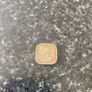 1926 square 5-cents coin from British colonial Ceylon Image 2