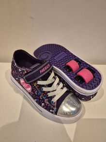Heelys Snazzy X2 Shoes Purple Multi Rainbow UK Size 1